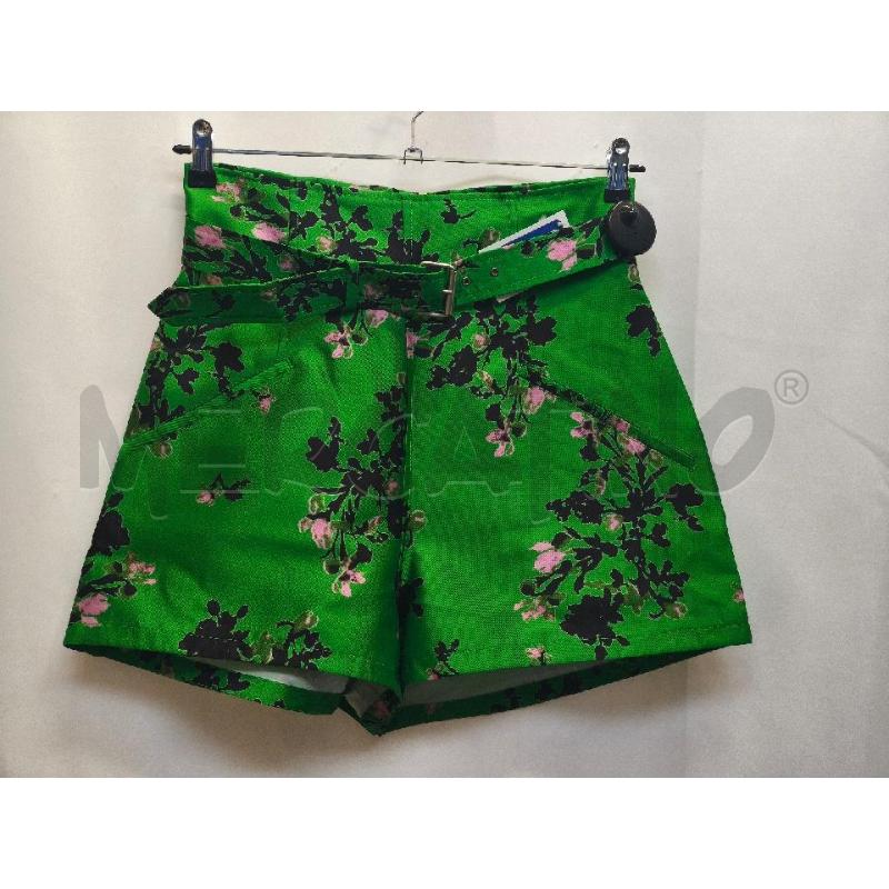 PANTALONCINO DONNA PHILOSOPHY VERDE FIORI  | Mercatino dell'Usato Volpago del montello 1