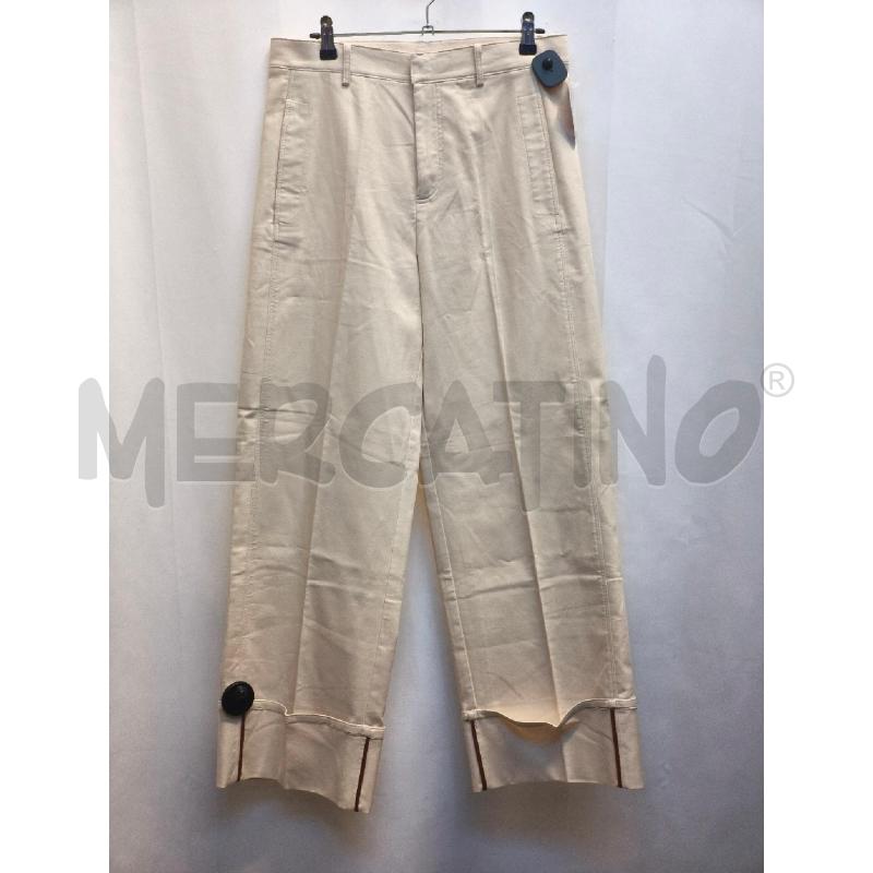 PANTALONE DONNA ALYSI PANNA  | Mercatino dell'Usato Volpago del montello 1
