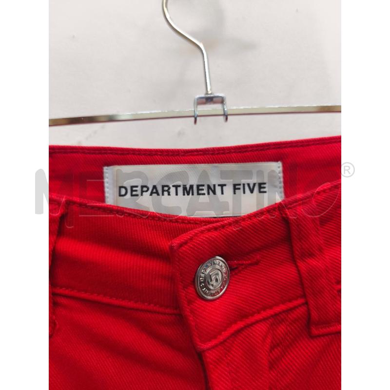 PANTALONE DONNA DEPARTIMENT FIVE ROSSO LARGO | Mercatino dell'Usato Volpago del montello 2