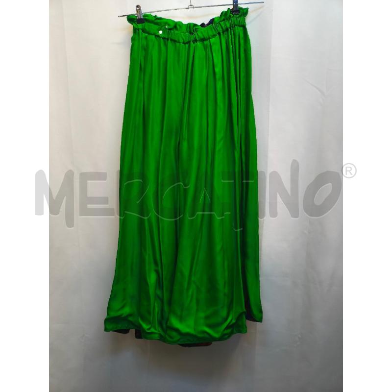 PANTALONE DONNA DUBLE FIORI VERDE  | Mercatino dell'Usato Volpago del montello 5