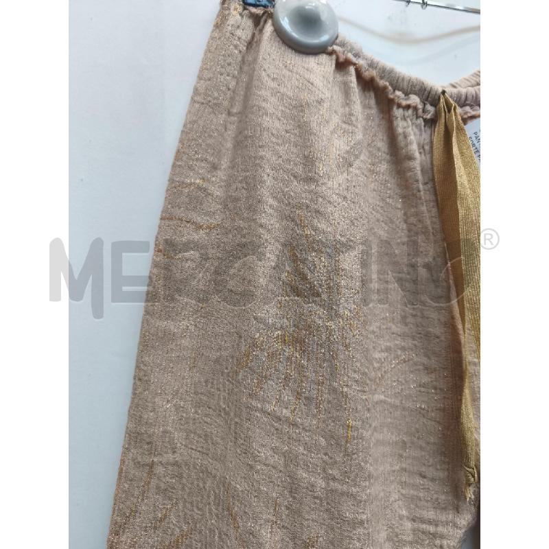 PANTALONE DONNA FORTE FORTE PALME ROSA DORATO  | Mercatino dell'Usato Volpago del montello 2