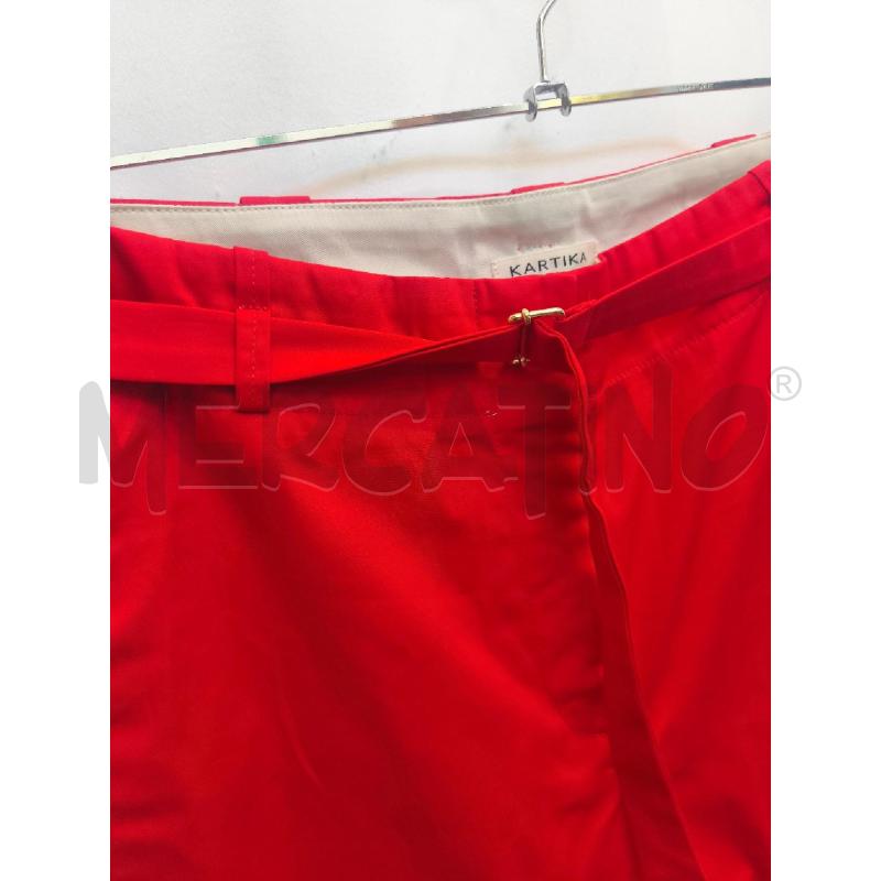 PANTALONE DONNA KARTIKA ROSSO | Mercatino dell'Usato Volpago del montello 2