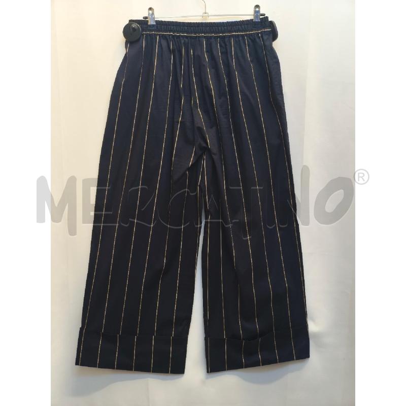 PANTALONE DONNA LIVIANA CONTI BLU RIGE PANNA | Mercatino dell'Usato Volpago del montello 3
