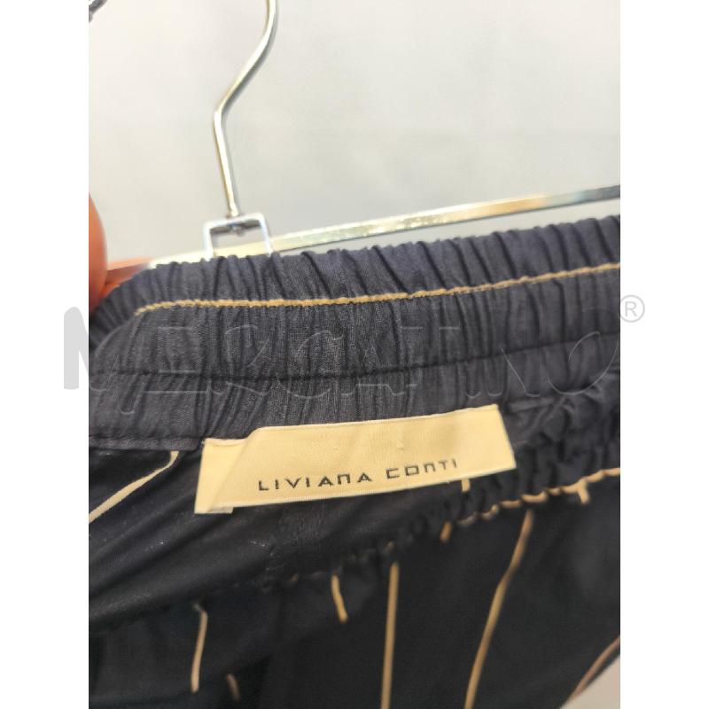 PANTALONE DONNA LIVIANA CONTI BLU RIGE PANNA | Mercatino dell'Usato Volpago del montello 4
