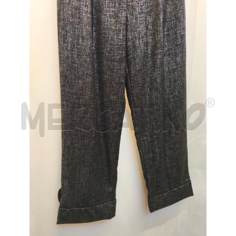 PANTALONE DONNA PATRIZIA PEPE NERO ARGENTO  | Mercatino dell'Usato Volpago del montello 3