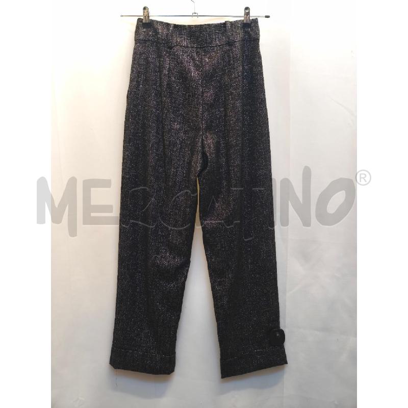 PANTALONE DONNA PATRIZIA PEPE NERO ARGENTO  | Mercatino dell'Usato Volpago del montello 4