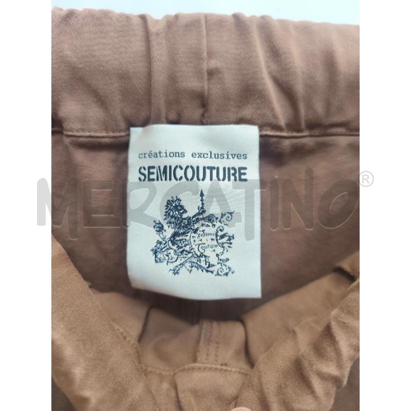 PANTALONE DONNA SEMICOUTURE MARRONE  | Mercatino dell'Usato Volpago del montello 3