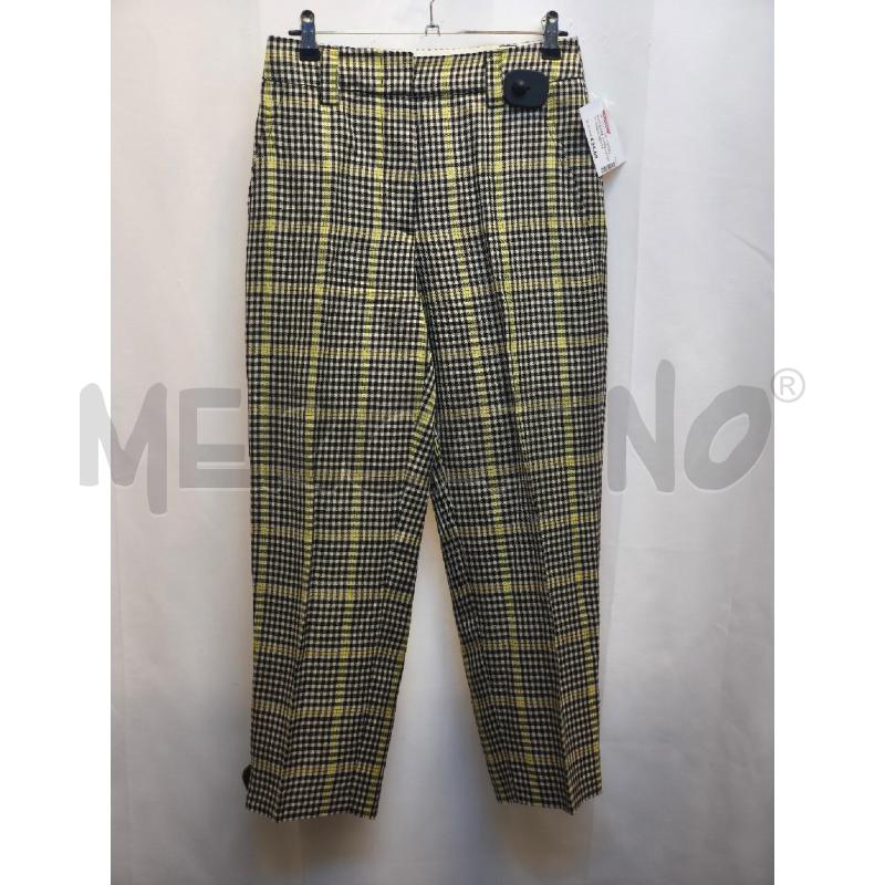 PANTALONE DONNA SEVENTY QUADRI NERO FLUO  | Mercatino dell'Usato Volpago del montello 1