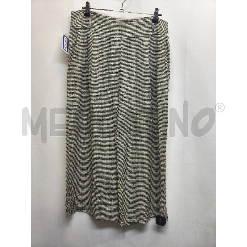 PANTALONE DONNA WU SIDE QUADRETTI MARRONE PICCOLI | Mercatino dell'Usato Volpago del montello 1