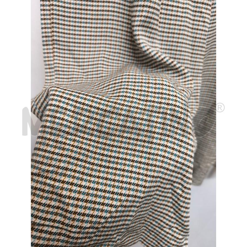 PANTALONE DONNA WU SIDE QUADRETTI MARRONE PICCOLI | Mercatino dell'Usato Volpago del montello 2