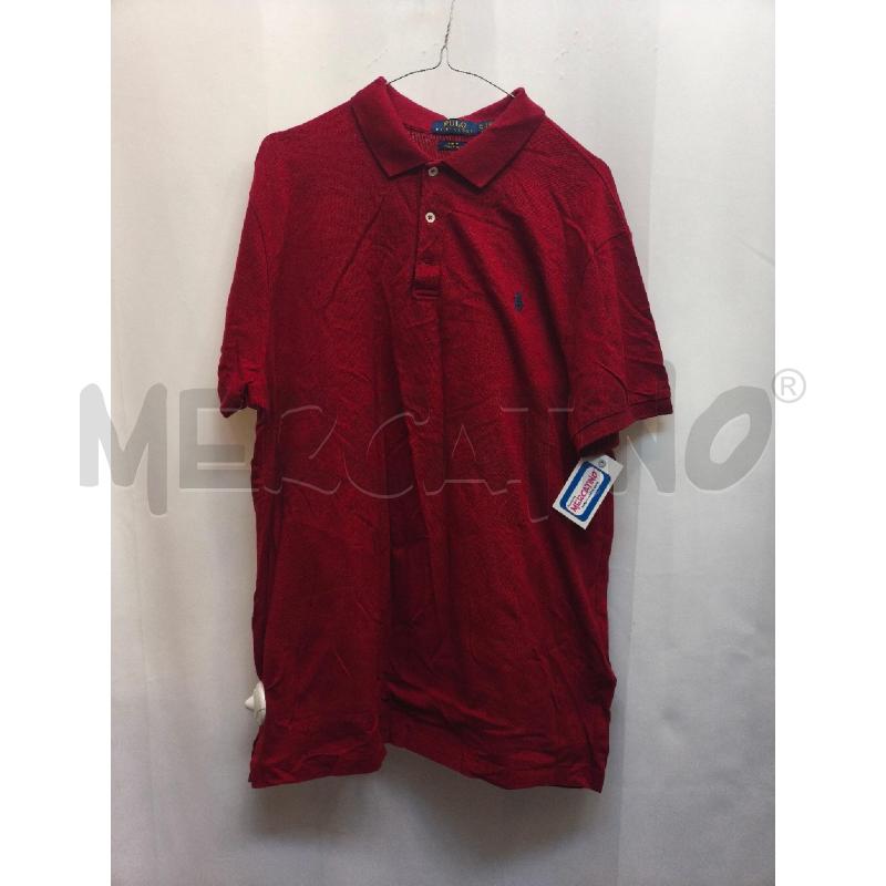 POLO UOMO ROSSO BORDO  | Mercatino dell'Usato Volpago del montello 1