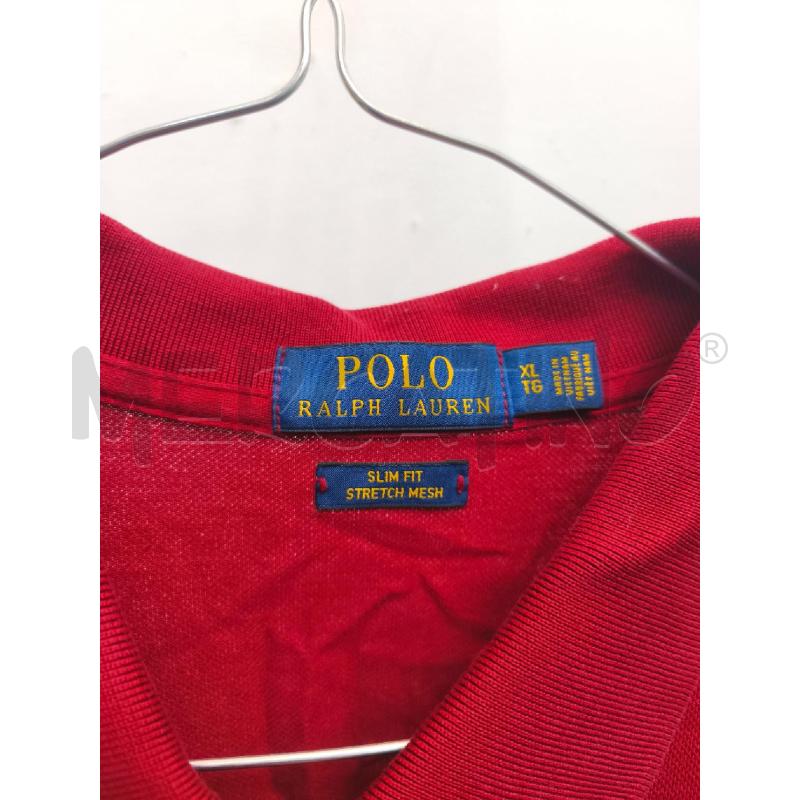 POLO UOMO ROSSO BORDO  | Mercatino dell'Usato Volpago del montello 2