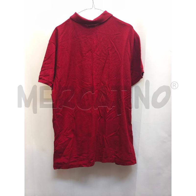 POLO UOMO ROSSO BORDO  | Mercatino dell'Usato Volpago del montello 4