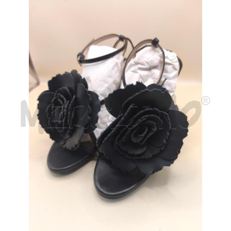 SANDALI DONNA N21 NERO DAVANTI FIORE  | Mercatino dell'Usato Volpago del montello 1