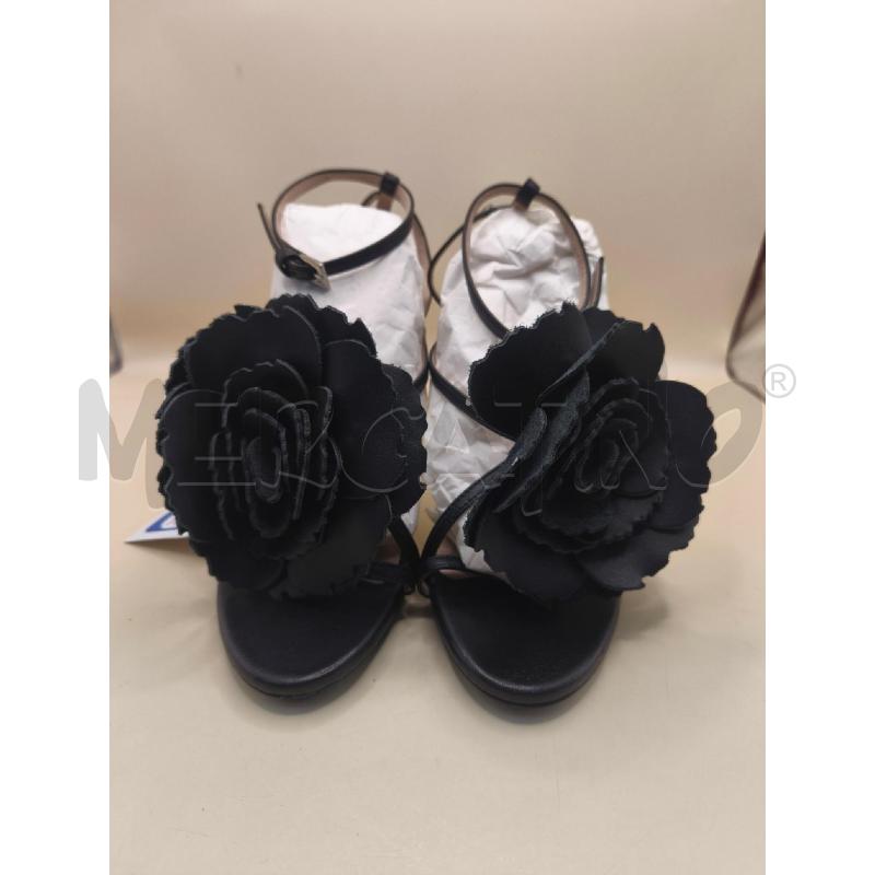 SANDALI DONNA N21 NERO DAVANTI FIORE  | Mercatino dell'Usato Volpago del montello 2