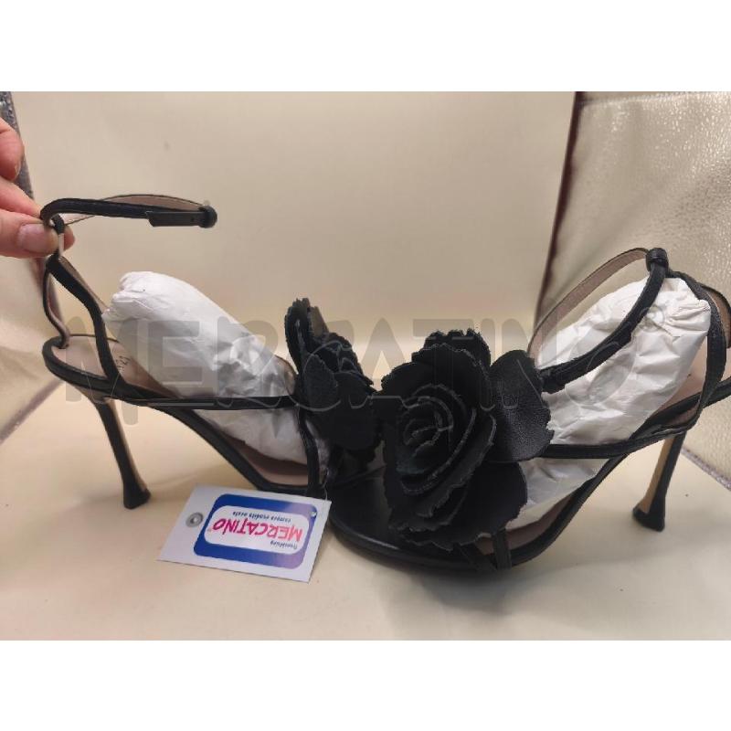 SANDALI DONNA N21 NERO DAVANTI FIORE  | Mercatino dell'Usato Volpago del montello 3