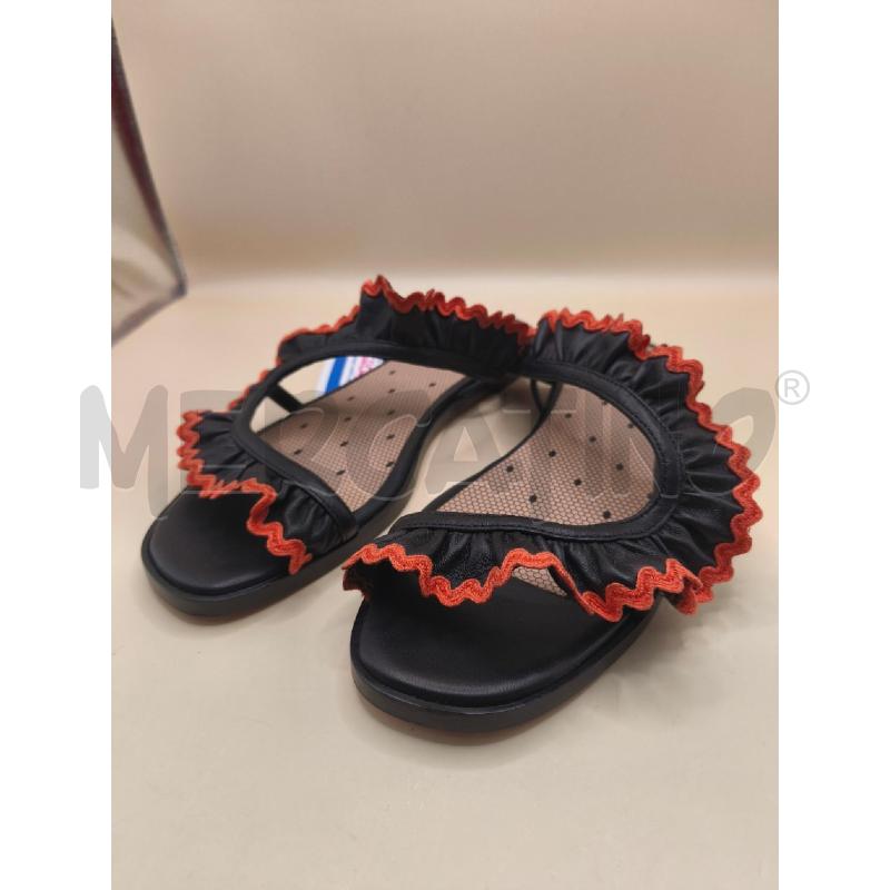 SANDALI DONNA REDV NERO VOLAN NERO ROSSO | Mercatino dell'Usato Volpago del montello 1