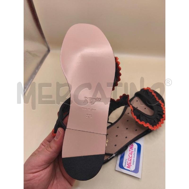 SANDALI DONNA REDV NERO VOLAN NERO ROSSO | Mercatino dell'Usato Volpago del montello 4