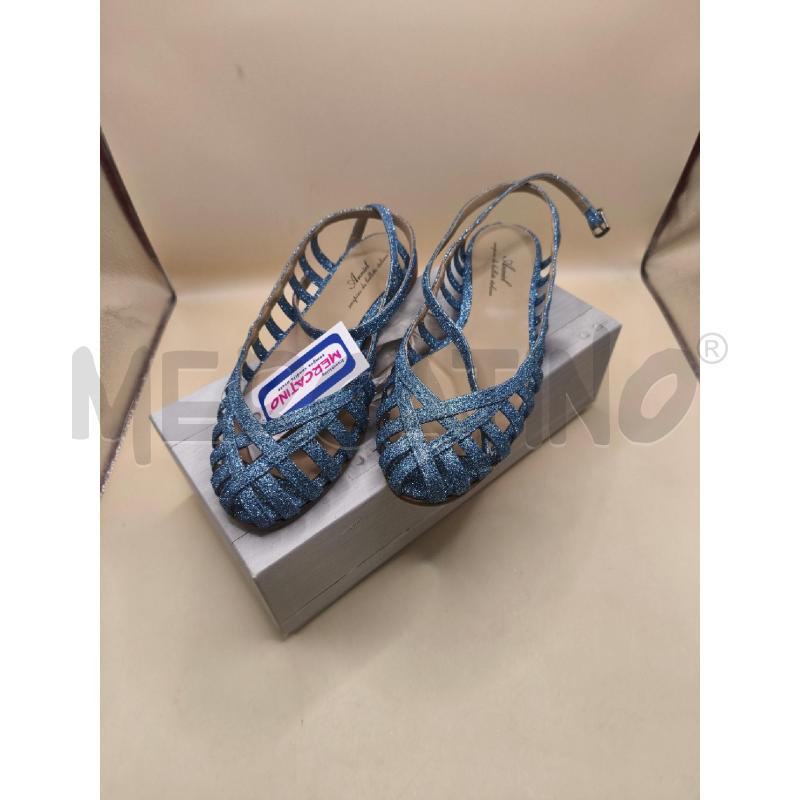 SCARPE DONNA ANNIEL AZZURRO GLITTER TRAFORATO  | Mercatino dell'Usato Volpago del montello 1