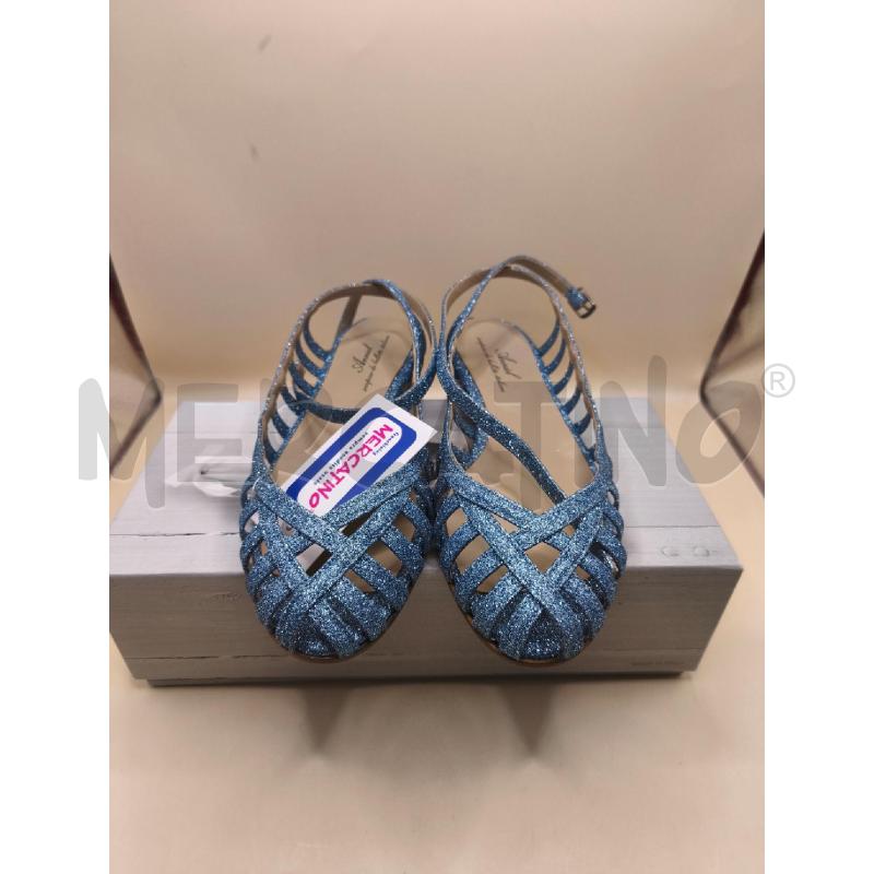 SCARPE DONNA ANNIEL AZZURRO GLITTER TRAFORATO  | Mercatino dell'Usato Volpago del montello 2