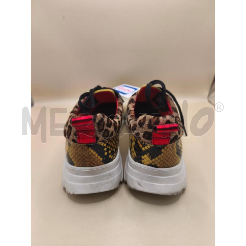 SCARPE DONNA CATERINA C MACULATO GIALLO ORO  | Mercatino dell'Usato Volpago del montello 4