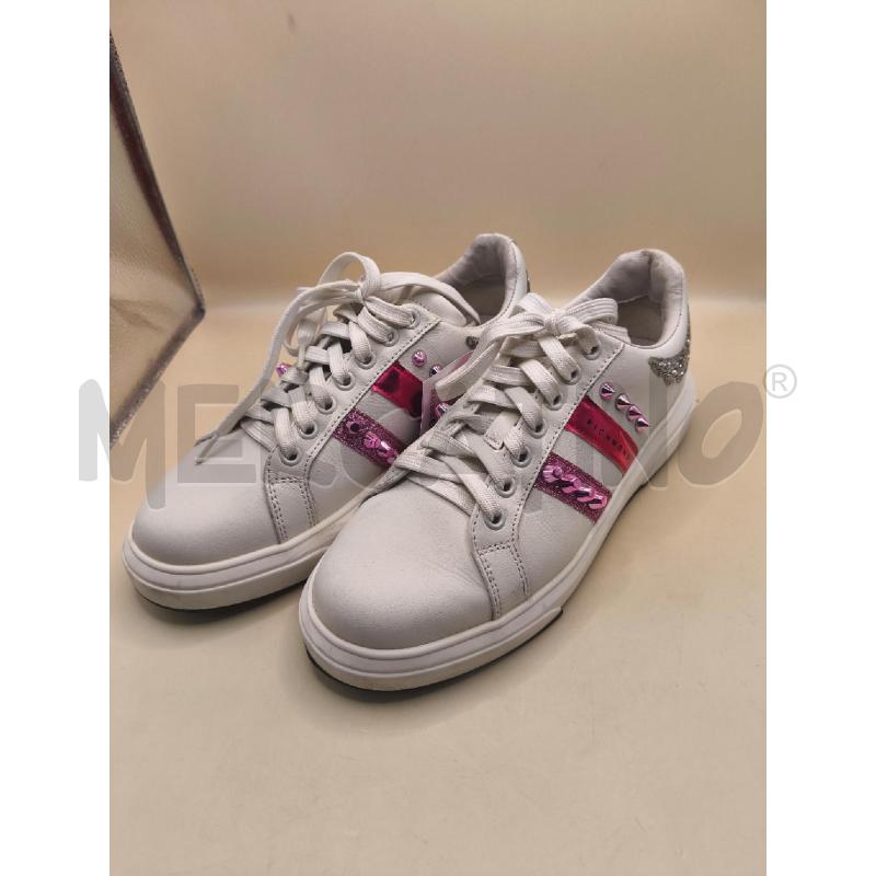 SCARPE DONNA JOHN RICHMOND BIANCO RIGA ROSA BORCHIE | Mercatino dell'Usato Volpago del montello 1