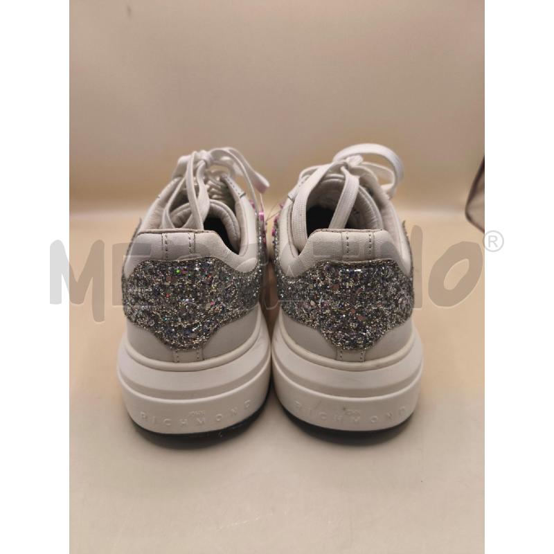 SCARPE DONNA JOHN RICHMOND BIANCO RIGA ROSA BORCHIE | Mercatino dell'Usato Volpago del montello 3