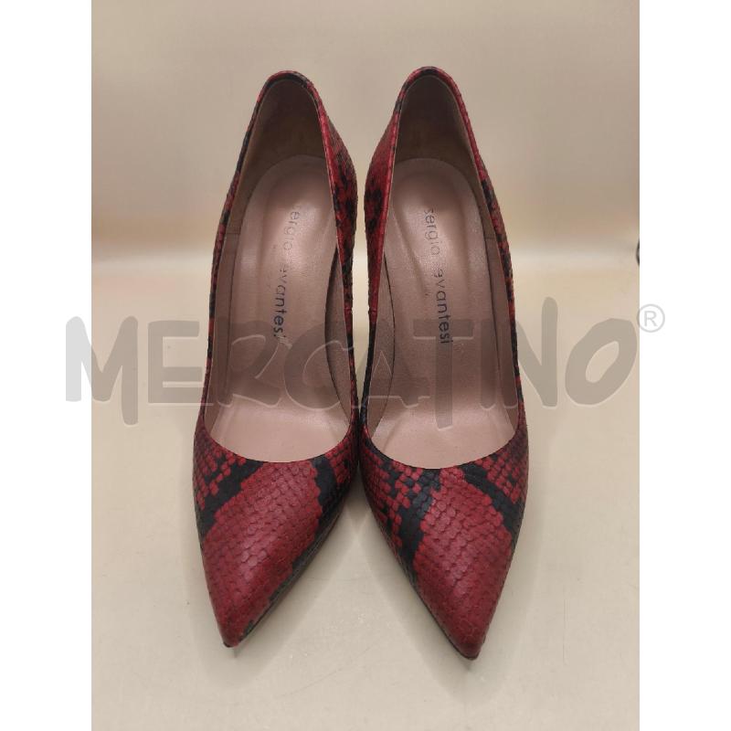 SCARPE TACCHI SERGIO LEVANTESI ROSSO  | Mercatino dell'Usato Volpago del montello 2