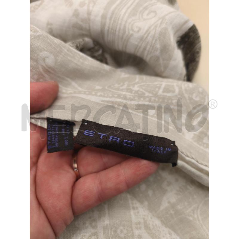 SCIARPA DONNA ETRO BIEGE  | Mercatino dell'Usato Volpago del montello 3