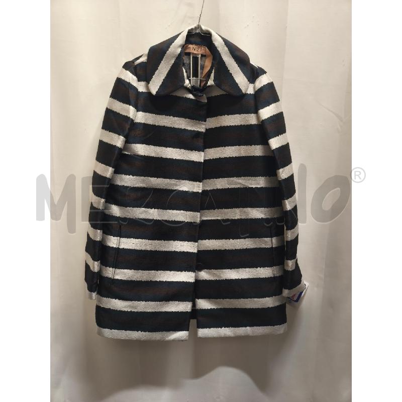 SOPRABITO DONNA RIGHE N21 NERO MARRONE BIANCO  | Mercatino dell'Usato Volpago del montello 1