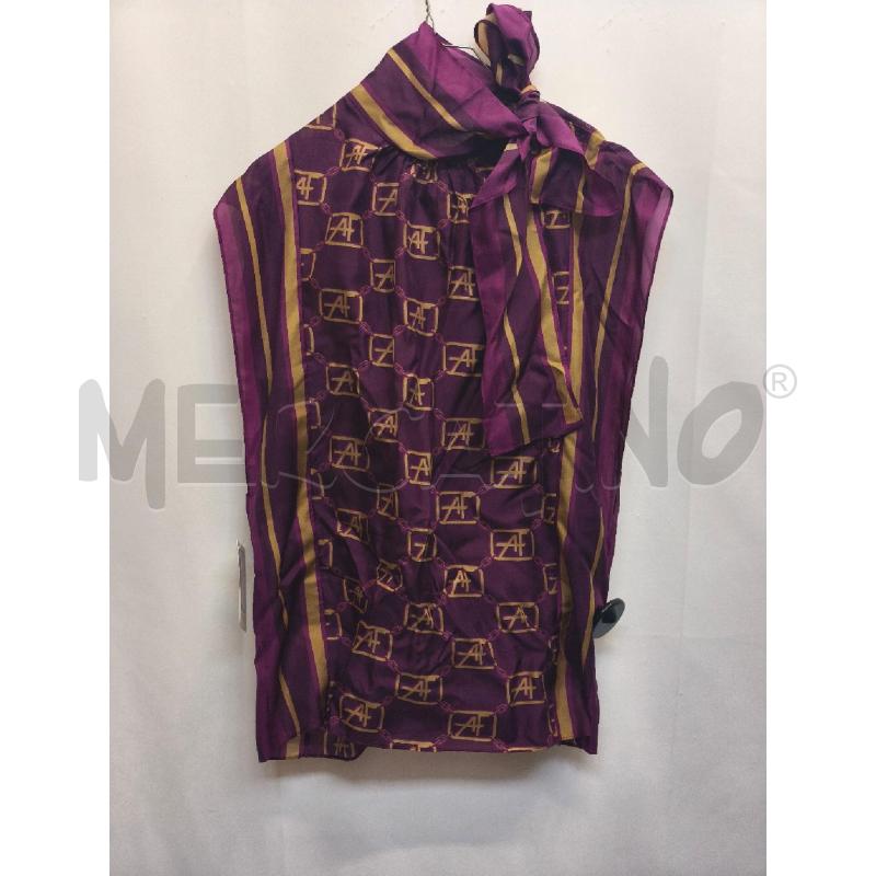 SOTTO GIACCA ALBERTA FERRETTI VIOLA BIEGE %100 SETA | Mercatino dell'Usato Volpago del montello 1