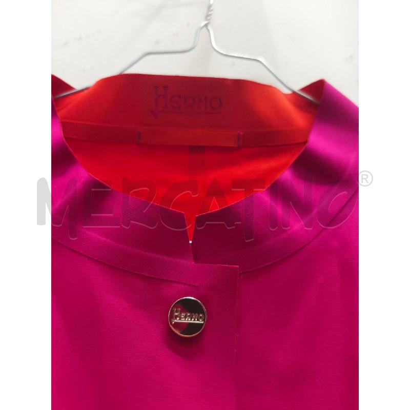 SPOLVERINO DONNA HERNO FUCSIA ARANCIONE DUBLE | Mercatino dell'Usato Volpago del montello 2