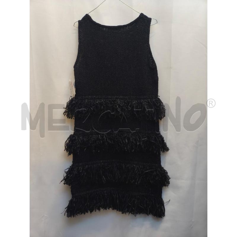 TUBINO DONNA CHARLOTT NERO CON FRANGE  | Mercatino dell'Usato Volpago del montello 4