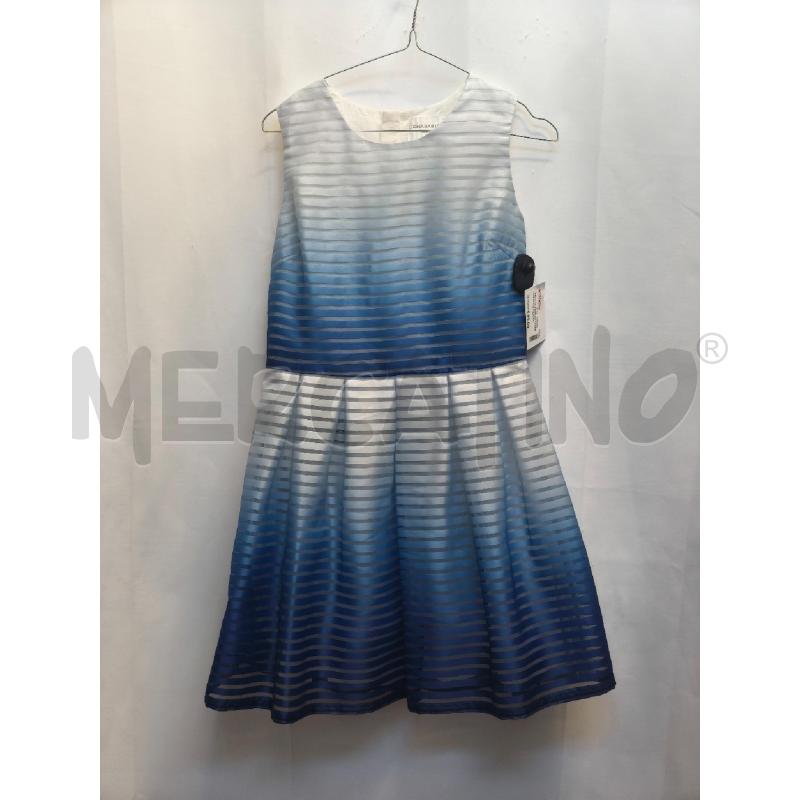 VESTITO BAMBINA CHARABIA RIGHE AZZURA BLU  | Mercatino dell'Usato Volpago del montello 1