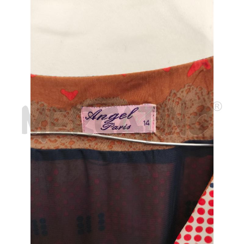 VESTITO DONNA ANGEL PARIS MARRONE ARANCIO BLU  | Mercatino dell'Usato Volpago del montello 2