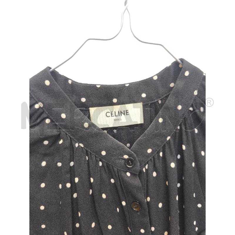 VESTITO DONNA CELINE NERO POIS BIANCA  | Mercatino dell'Usato Volpago del montello 2