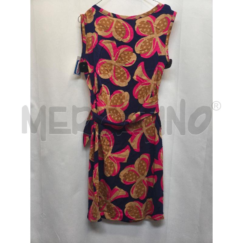 VESTITO DONNA DIANE VON FURSTENBERG BLU MARRONNE FUCSIA  | Mercatino dell'Usato Volpago del montello 4