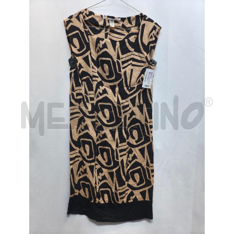 VESTITO DONNA DIANE VON FURSTENBERG NERO BEIGE  | Mercatino dell'Usato Volpago del montello 1