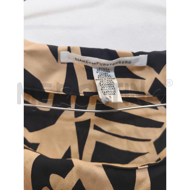 VESTITO DONNA DIANE VON FURSTENBERG NERO BEIGE  | Mercatino dell'Usato Volpago del montello 2
