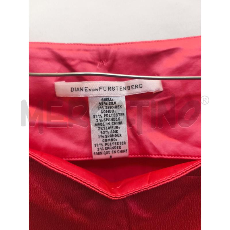 VESTITO DONNA DIANE VON FURSTENBERG ROSSO LUCIDO  | Mercatino dell'Usato Volpago del montello 2