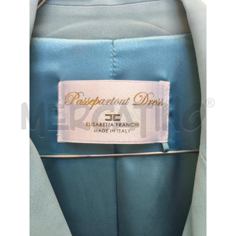 VESTITO DONNA ELISABETTA FRANCHI AZZURRO | Mercatino dell'Usato Volpago del montello 2
