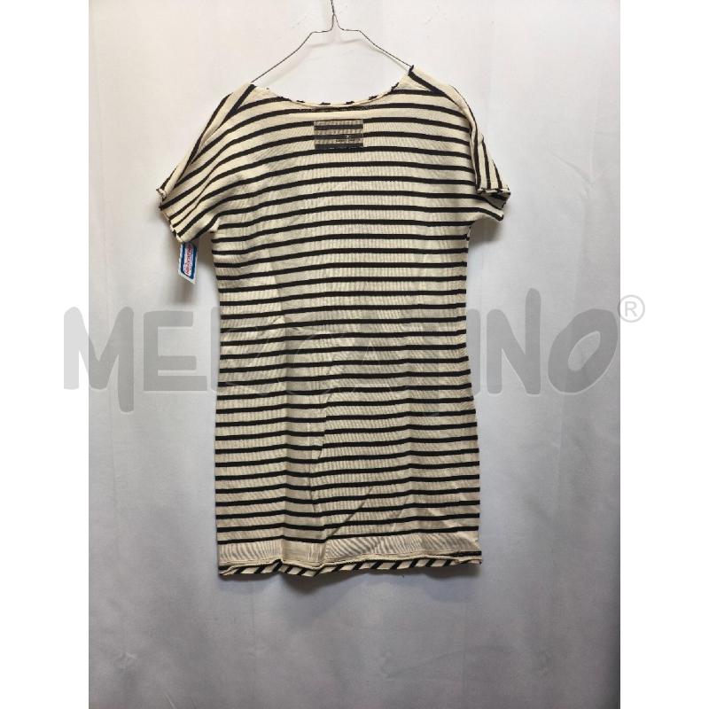 VESTITO DONNA ELISABETTA FRANCHI RIGHE PANNA NERO | Mercatino dell'Usato Volpago del montello 3