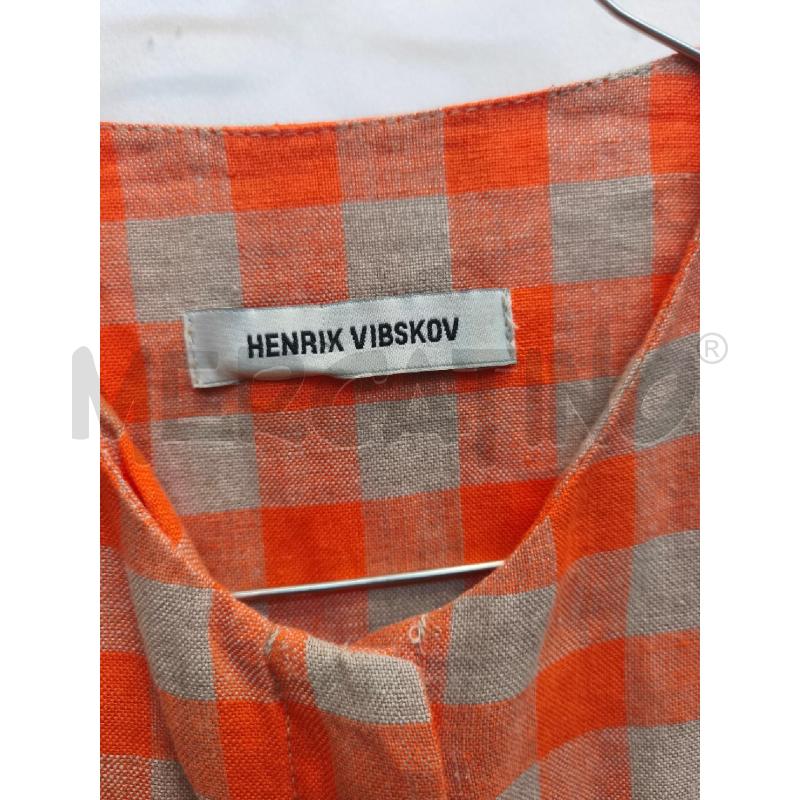 VESTITO DONNA HENRIK VIBSKOV QUADRI PANNA ARANCIONE  | Mercatino dell'Usato Volpago del montello 2
