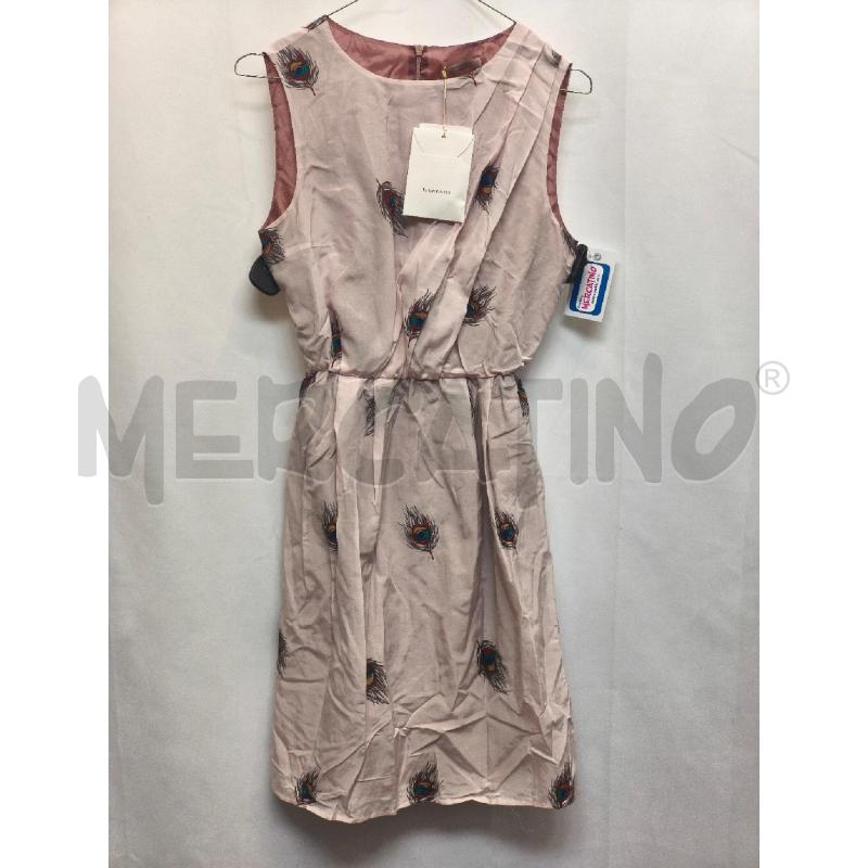VESTITO DONNA LAZZARI ROSA PIUMA DI PAVONE  | Mercatino dell'Usato Volpago del montello 1