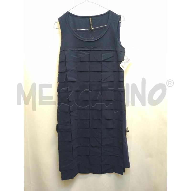 VESTITO DONNA LIVIANA CONTI BLU QUADRATINI | Mercatino dell'Usato Volpago del montello 1