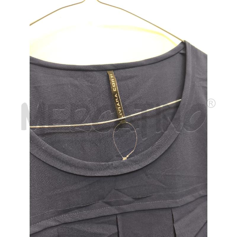 VESTITO DONNA LIVIANA CONTI BLU QUADRATINI | Mercatino dell'Usato Volpago del montello 2