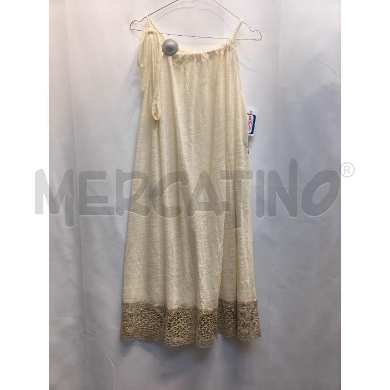 VESTITO DONNA MAISON LAILE 100% LINO PIZZO SOTTO  | Mercatino dell'Usato Volpago del montello 1