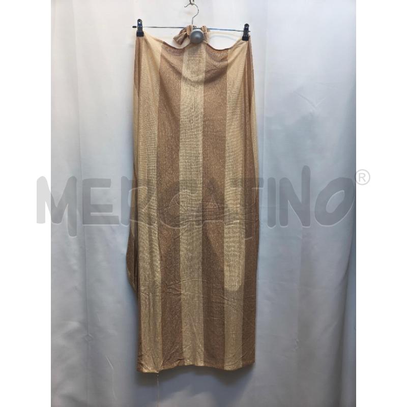 VESTITO DONNA MAISON LAILE RIGHE BIEGE 100%LINO | Mercatino dell'Usato Volpago del montello 1