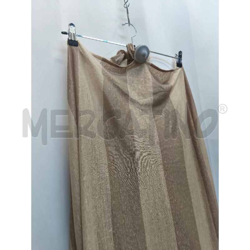 VESTITO DONNA MAISON LAILE RIGHE BIEGE 100%LINO | Mercatino dell'Usato Volpago del montello 2