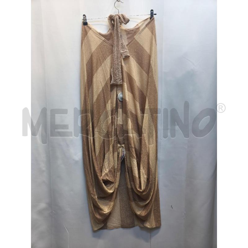 VESTITO DONNA MAISON LAILE RIGHE BIEGE 100%LINO | Mercatino dell'Usato Volpago del montello 3